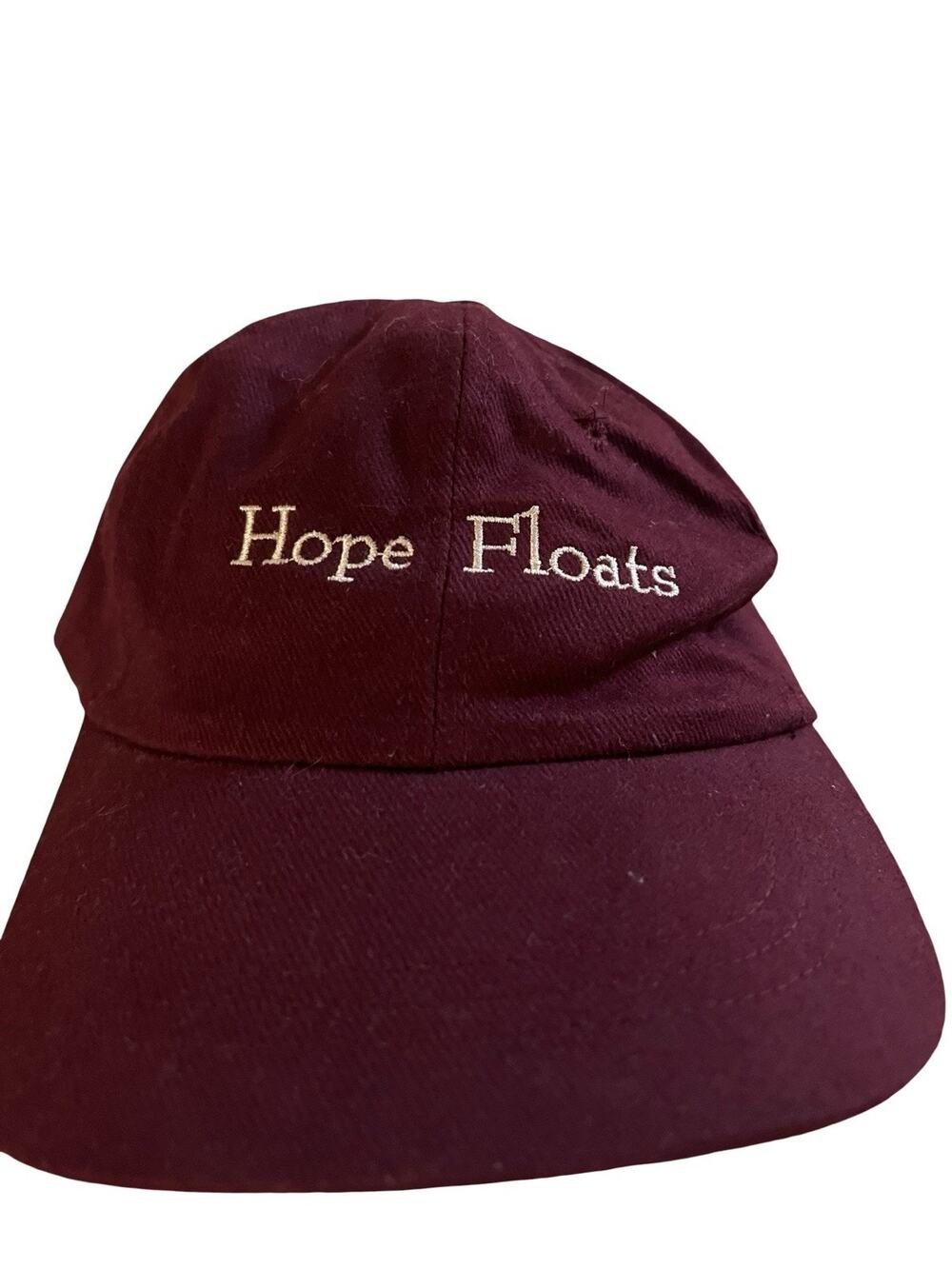 Vintage Hope Floats Hat Maroon Baseball Cap KC Caps Strapback